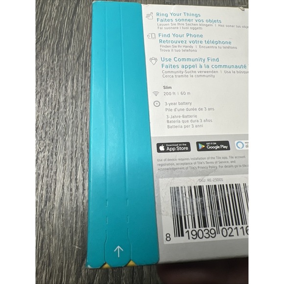 New! Tile Slim Bluetooth Tracker Wallet Finder Locator 3 Year Battery NIP - Picture 4 of 5